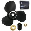 Boatman 14x21 Aluminum Outboard Boat Propeller fit Johnson Evinrude Cupped Prop Engines 90-140 HP,15-Spline view 1