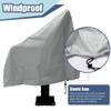 Gicov Boat Seat Cover Waterproof Captain Chair Cover Weather Resistant Pedestal Pontoon Captain Boat Bench Chair Seat Cover Helm Chair Protective Cover 25.5"x25.5"x47"/65x65x120cm view 4