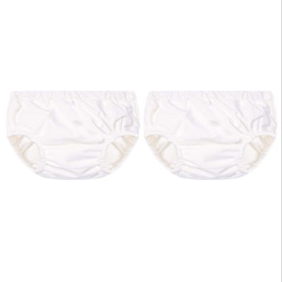 Century Star Baby Reusable Swim Diapers Pool Swimming Diapers for Toddler Boys Girls Washable Swimming Pants B White & White 6-12 Months
