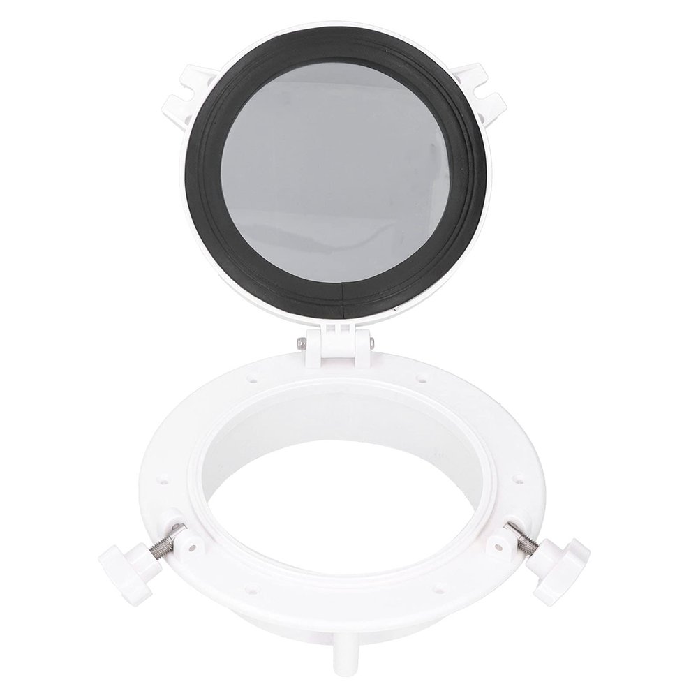 Plumbing Fittings 8in Round Opening Portlight Porthole Tempered Glass Window for RV Boat