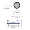 Plumbing Fittings 8in Round Opening Portlight Porthole Tempered Glass Window for RV Boat view 4