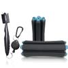 Mobile Pro Shop Golf Club Carrier with Golf Club Brush  Holds up to 6 Golf Clubs, Keeps Your Clubs Visible, Clean & Dry  Premium Quality Golf Club Holder (Grey_Turquoise) view 1