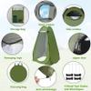 Pop Up Shower Tent, Pop Up Changing Tent Camping Privacy Shelter for Outdoor Bathing, Beach, Hiking,Picnic, Fishing -Waterproof Green view 4