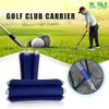 Golf Club Carrier with Golf Club Brush & Carabiner Clip  Holds up to 6 Golf Clubs, Keeps Your Clubs Visible, Clean and Dry  Premium Quality Golf Club Holder (Blue_White with Golf Brush) view 3