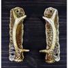 Set of 2 Western Rustic Speckled Deer Antlers Door Pull Handlebar Hardware view 4