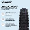 Schwalbe Unisex's Magic Mary Evolution Super Gravity TLE Addix Soft Folding Tyre, Bronze Skin, 62-584 (27.5x2.40) view 2