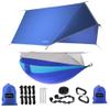 Sunyear Camping Hammock-Hammocks with Net and Rain Fly Tarp - Portable Single&Double Lightweight Nylon Parachute Hammocks with Hammock Tree Straps for Backpacking Hiking Travel Camping Indoor Outdoor view 1