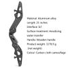 ZSHJGJR 21" ILF Recurve Bow Riser,Aluminum Alloy CNC Bow Riser Right Handed Archery Takedown Recurve Risers for Shooting Hunting Competition (Carbon Cloth Camouflage) view 2