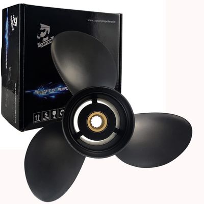 Boatman 13 1/4x17 Aluminum Outboard Boat Propeller fit Johnson Evinrude Cupped Prop Engines 40-140 HP,13-Spline