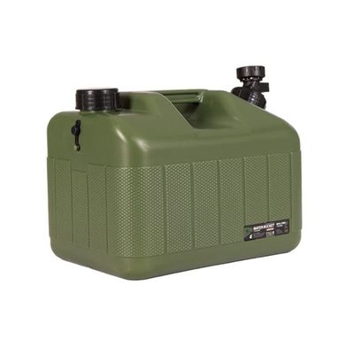 DESERT & FOX Water Container with Spigot 2.6/4.8/6.6Gal PE Water Storage Carrier Portable Green Bucket for Camping Hiking Picnic BBQ(Green 2.6Gal)