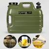 DESERT & FOX Water Container with Spigot 2.6/4.8/6.6Gal PE Water Storage Carrier Portable Green Bucket for Camping Hiking Picnic BBQ(Green 2.6Gal) view 2