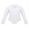 Agoky Boys Ballroom Salsa Latin Dance Shirt Romper Tuxedo Leotard Modern Dancewear Kids Stage Performance Costumes Outfits White_B 6 view 1