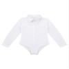Agoky Boys Ballroom Salsa Latin Dance Shirt Romper Tuxedo Leotard Modern Dancewear Kids Stage Performance Costumes Outfits White_B 6 view 3