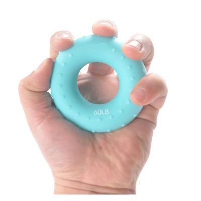 YFCDZVBH O Shape Hand Gripper Grip Silicone Ring Hand Resistance Band Finger Stretcher-Exercise for Forearm Wrist Training Carpal Hand Expander Useful (Color : Blue)