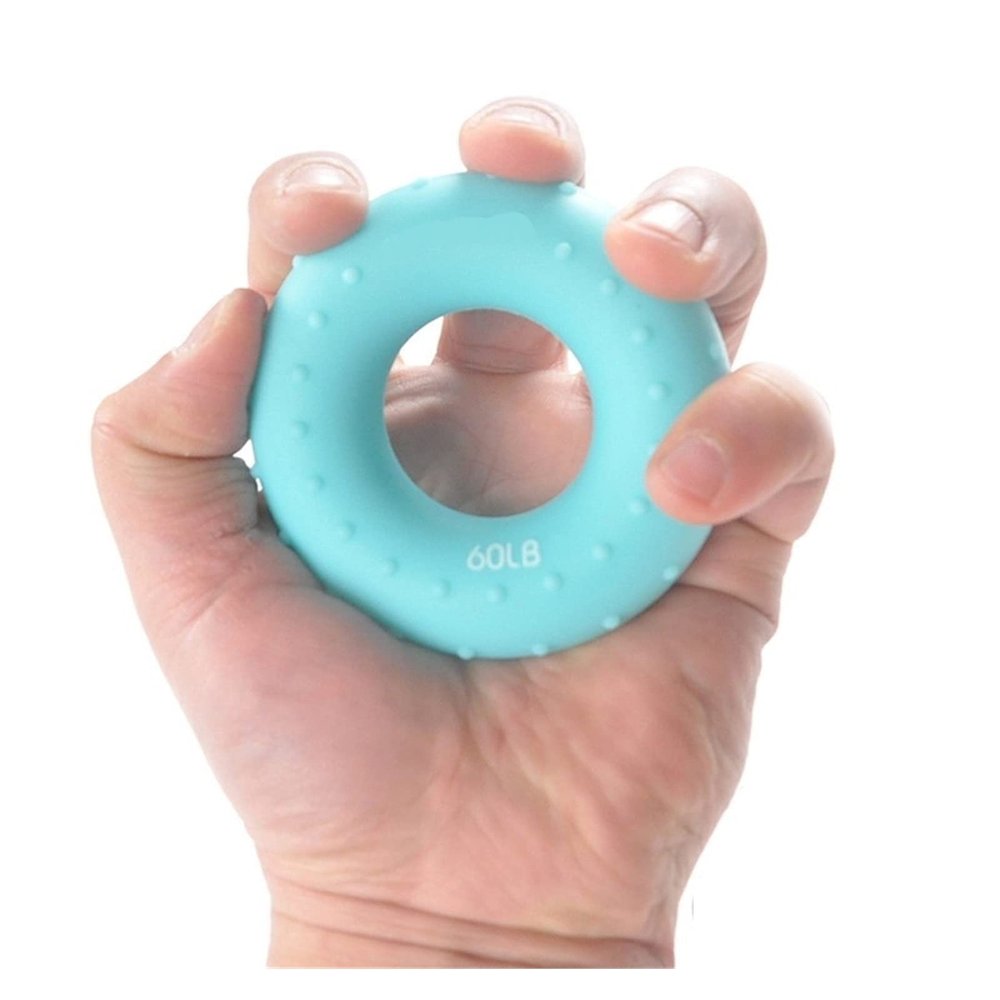 YFCDZVBH O Shape Hand Gripper Grip Silicone Ring Hand Resistance Band Finger Stretcher-Exercise for Forearm Wrist Training Carpal Hand Expander Useful (Color : Blue)
