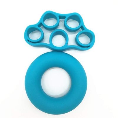 YFCDZVBH 2Pcs/Set Hand Gripper Grip Silicone Ring Hand Resistance Band Finger Stretcher-Exercise Forearm Wrist Training Carpal Expander Useful (Color : Blue)