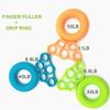 YFCDZVBH 2Pcs/Set Hand Gripper Grip Silicone Ring Hand Resistance Band Finger Stretcher-Exercise Forearm Wrist Training Carpal Expander Useful (Color : Blue) view 2