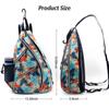 ZOEA Pickleball Bag, Sport Pickleball Sling Bag for Women Man, Adjustable Pickleball Backpack with Water Bottle Holder, Fits 4 Paddles and All Your Other Gear (Mixed Grey), Mixed Grey, L, Pickleball view 2