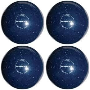 BuyBocceBalls - EPCO Candlepin Bowling Balls - Paramount Speckled - Blue (4 1/2 inch- 2lbs. 6oz.) - 4 Balls - Made in USA