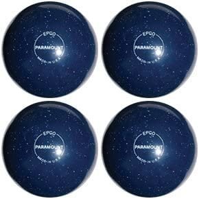 BuyBocceBalls - EPCO Candlepin Bowling Balls - Paramount Speckled - Blue (4 1/2 inch- 2lbs. 6oz.) - 4 Balls - Made in USA