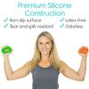 YFCDZVBH Silica Gel Hand Grip Ring for Men Women Gym Fitness Finger Heavy Exerciser Ball Strength Muscle Recovery Gripper Trainer Useful (Color : Blue) view 3