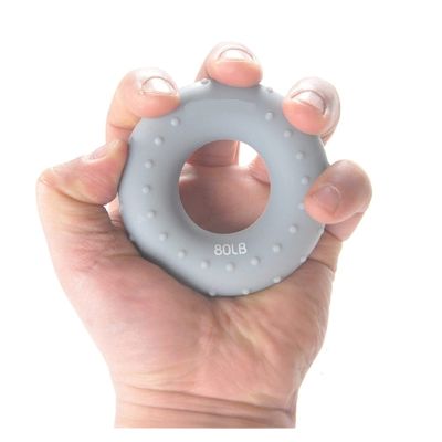 YFCDZVBH O Shape Hand Gripper Grip Silicone Ring Hand Resistance Band Finger Stretcher-Exercise for Forearm Wrist Training Carpal Hand Expander Useful (Color : Grey)