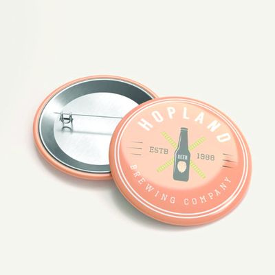 Custom Print Buttons (100 Pisces) Round, Rectangle, Square & Diamond Shapes (Round 1.25"x1.25")