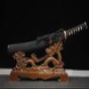 HERO SWORD-Fully Handmade Black Genuine Ray Skin Tanto Real Top Japanese Hitatsura Hamon Razor Sharp Blade Japanese Samurai Sword Dragon King of The Sea Theme High Grade Collectibles view 2