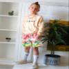 Cozople Boys Pineapple Graphic Swimming Trunks with Boxer Brief Liner Compression Bathing Suit for Teens Summer UPF50+ Quick Dry Swim Beach Board Shorts Size 10 view 3