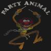 Disney Girl's Party Animal T-Shirt, Black, Large view 2