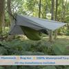 Sunyear Camping Hammock-Hammocks with Net and Rain Fly Tarp - Portable Single&Double Lightweight Nylon Parachute Hammocks with Hammock Tree Straps for Backpacking Hiking Travel Camping Indoor Outdoor view 3