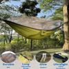 Sunyear Camping Hammock-Hammocks with Net and Rain Fly Tarp - Portable Single&Double Lightweight Nylon Parachute Hammocks with Hammock Tree Straps for Backpacking Hiking Travel Camping Indoor Outdoor view 4