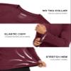 Mens Hiking Shirts Fishing Shirts Long Sleeve Quick Dry Rash Guard UV Protection Clothing Sun Protection Summer UPF 50 Shirts Wine view 4
