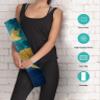 Knsbk Non Slip Yoga Mat TPE Workout Mat for Men Women, Thick Workout Mat with Carrying Strap, Fitness Mats for Exercise, Yoga, Fitness, Pilates, Floor Workouts (72" x 24" x 6mm) view 4