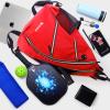 ZOEA Pickleball Sling Bag, Adjustable Pickleball Backpack with Water Bottle Holder, Fits 4 Paddles, Red view 3