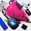 ZOEA Pickleball Bag, Sport Pickleball Sling Bag for Women Man, Adjustable Pickleball Backpack with Water Bottle Holder, Fits 4 Paddles and All Your Other Gear (Rose Red) view 3
