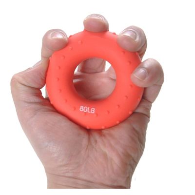 YFCDZVBH O Shape Hand Gripper Grip Silicone Ring Hand Resistance Band Finger Stretcher-Exercise for Forearm Wrist Training Carpal Hand Expander Useful (Color : Orange)