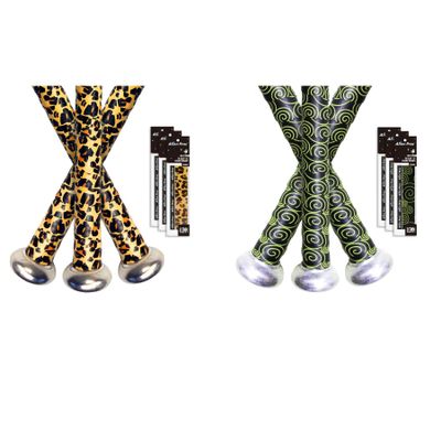 ALIEN PROS 6 Pack Jaguar & Black Clouds Bat Grip Tape for Baseball 0.5MM - Wrap Your Bat for an Epic Home Run