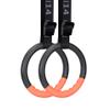 Teamaze Gymnastic Rings with 15 FT Adjustable Straps Non-Slip Gymnastics Rings Pull Up Workout Rings for Home Gym Exercise, Training (Orange) view 1