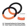 Teamaze Gymnastic Rings with 15 FT Adjustable Straps Non-Slip Gymnastics Rings Pull Up Workout Rings for Home Gym Exercise, Training (Orange) view 3