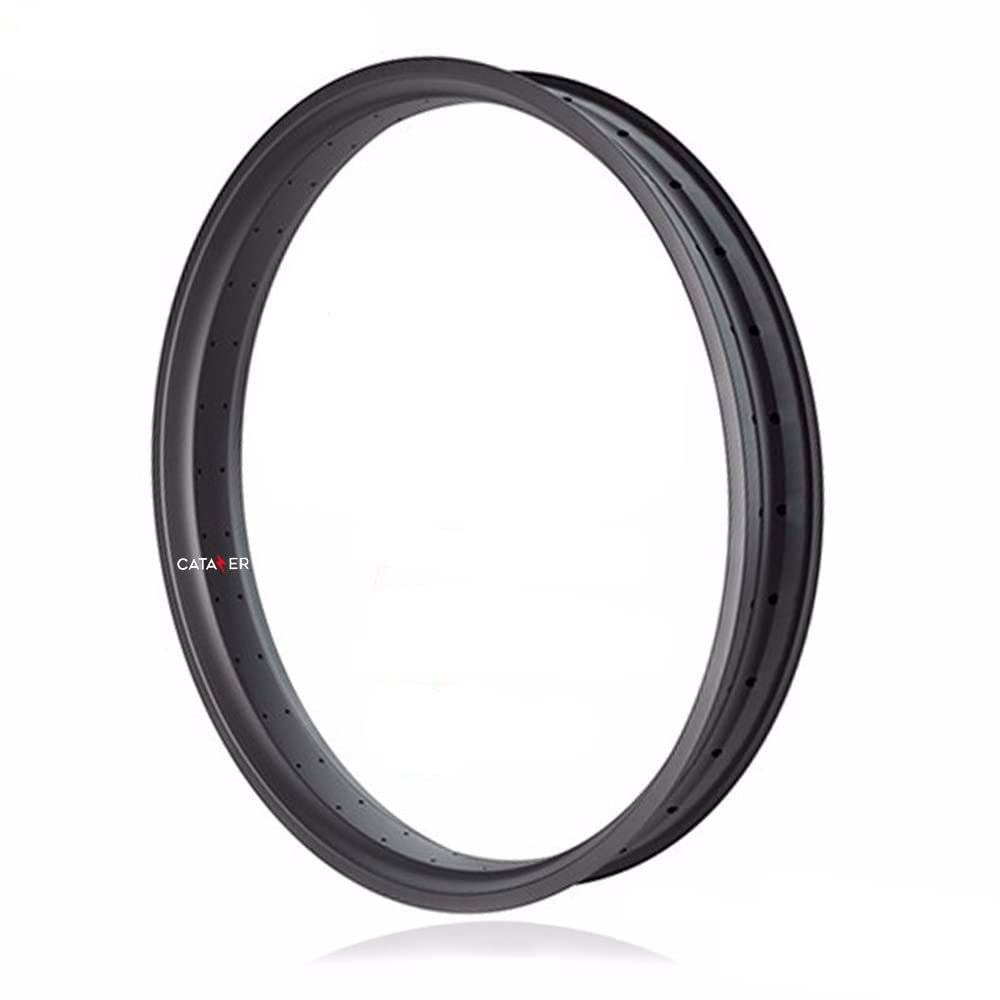 CATAZER Custom 26er Carbon Fabire Rim 65mm 80mm 90mm 100mm Width for Fat Bike Wheel Fat Electric Bicycle Wheel