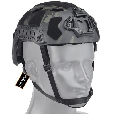 2022 New Tactical Rapid Helmet, Rapid MICH Ballistic Helmet with Side Rails and NVG Mount, Rapid Protection Helmet for Airsoft Paintball Hunting Shooting Outdoor Sports