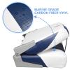 Leader Accessories A Pair of Elite Low/High Back Folding Fishing Boat Seat (2 Seats) (Blue/White/Light Grey) view 4