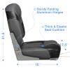 Leader Accessories A Pair of Elite Low/High Back Folding Fishing Boat Seat (2 Seats) (Black/Charcoal) view 3