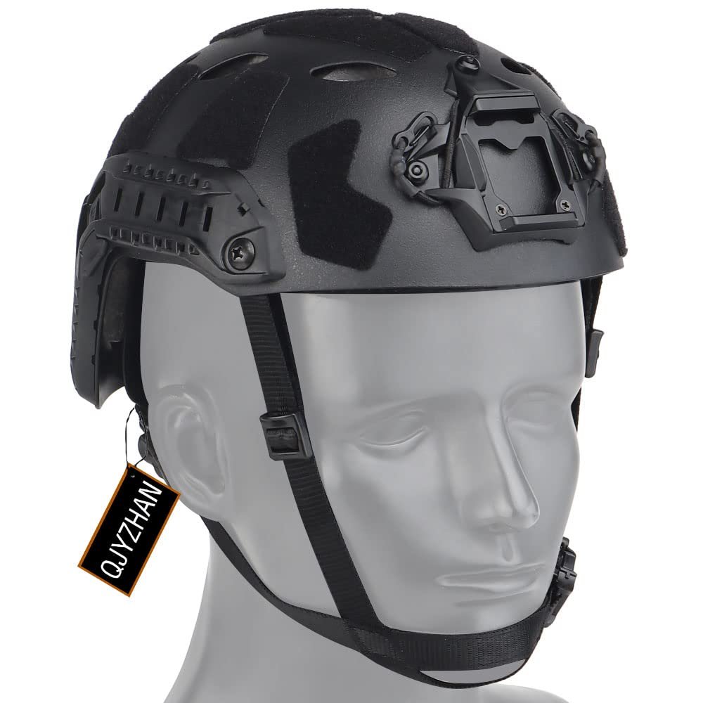2022 New Tactical Rapid Helmet, Rapid MICH Ballistic Helmet with Side Rails and NVG Mount, Rapid Protection Helmet for Airsoft Paintball Hunting Shooting Outdoor Sports