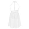 Fldy Kids Girls Lyrical Dance Costumes Modern Jazz Dancewear Sleeveless Mesh Dress Ballet Dance Outfits Ivory 8 Years view 3