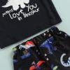 Muasaaluxi Newborn Baby Boys Shorts Set Sleeveless Letter Printed Tank Top T-Shirt Dinosaur Shorts Summer Outfits (Navy Blue, 0-6 Months) view 3