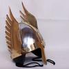 18GA LARP Steel & Brass Viking Helmet Knight Norman Warrior Helmet Replica