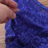Daenrui Men's Floral Lace Sissy Pouch Panties See Through Bikini Briefs Lingerie Thongs Underwear Blue Large view 4