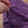 Daenrui Men's Floral Lace Sissy Pouch Panties See Through Bikini Briefs Lingerie Thongs Underwear Purple X-Large view 4
